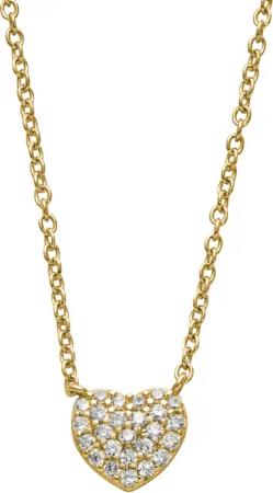 Auranto Collier - Silbercollier Herz gold - M262074