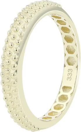 AKZENT Fingerring Amaia 333/- Gold, 8ct, Gelbgold, dots, modern, Gr 50 - 60 (Einzeln)
