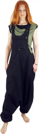 Guru-Shop Relaxhose Latzhose Aladinhose Haremshose Pluderhose.. Ethno Style, alternative Bekleidung
