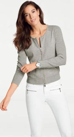 Feinstrickjacke