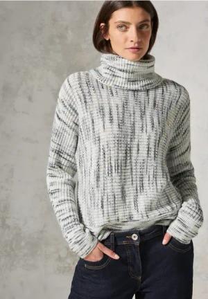Cecil Damen Dolman Pullover in Weiß, Gr: XS