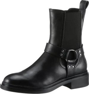 Tamaris Bikerboots, Blockabsatz, Chelseaboots, Stiefelette mit Zierriegel und NIeten