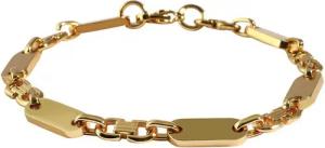 AKZENT Edelstahlarmband Immi "Immi" Edelstahl Plattenarmband, 19 cm, goldfarben, (Einzeln)
