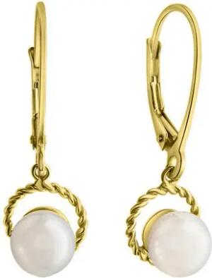Vivance Paar Ohrhänger 375/- Gelbgold Süßwasserperle