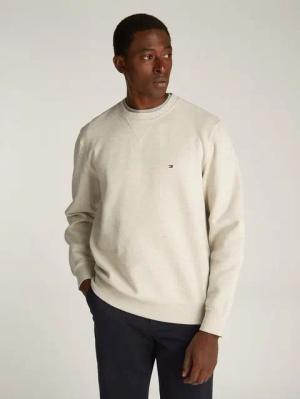 Tommy Hilfiger Sweatshirt ESS SEASONAL FLEECE CREWNECK mit Logostickerei