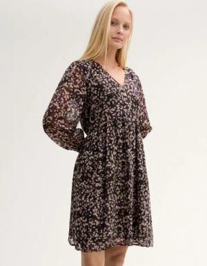 TOM TAILOR Sommerkleid Gemustertes Chiffon-Kleid