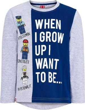 LEGO® kidswear Longsleeve LEGO Langarm T-Shirt Sweatshirt Pulli blau-grau 116 128 140