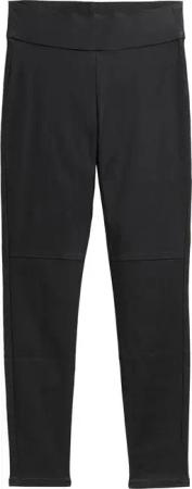 TOM TAILOR Damen Cropped Treggings Hose, schwarz, Uni, Gr. 44/28