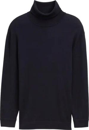 TOM TAILOR Herren Plus Size - Basic Rollkragenpullover, blau, Meliert, Gr. 4XL