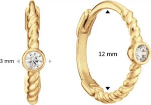 Jackie Gold Ohrringe - Creolen - Gr. unisize - in Gold - für Damen