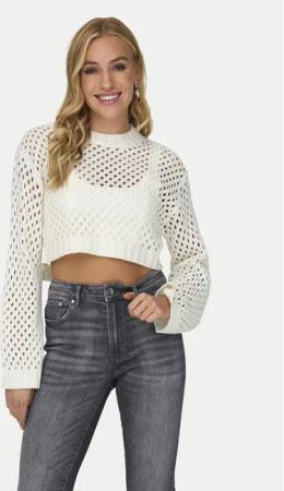 ONLY Pullover Milla 15300575 Écru Regular Fit