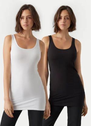 Vero Moda 2er-Set Tops My Soft 10280920 Bunt Slim Fit