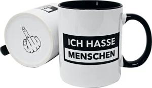 Sprüche Tasse - Ich hasse Menschen