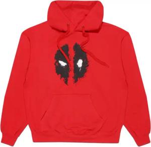 Deadpool - Marvel Kapuzenpullover - Mask Splatter - M bis XL - für Männer - Größe L - rot - Lizenzierter Fanartikel