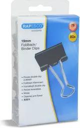80 RAPESCO® Foldbackklammern schwarz 1,9 cm