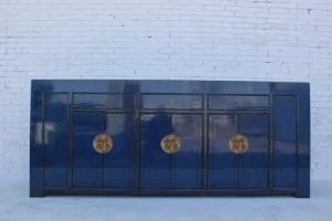Luxury-Park-Direct Kommode XXL Sideboard in royaler Farbgebung mit goldenen Beschlägen