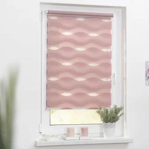 Doppelrollo Duo Welle altrosa B/L: ca. 70x150 cm
