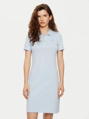 Tommy Hilfiger Kleid für den Alltag WW0WW43228 Blau Slim Fit