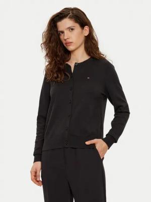Tommy Hilfiger Strickjacke WW0WW42370 Schwarz Regular Fit