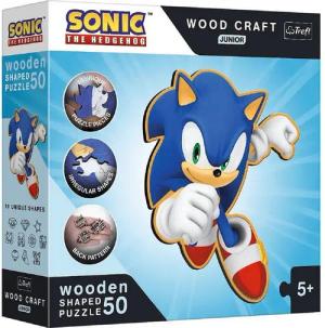 Sonic Puzzle Junior Holzpuzzle Bunte Puzzle Erfahrung für Kinder, 50 Puzzleteile