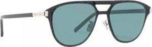 Berluti Sonnenbrille Eyewear Scritto Acetate Brille Schwarzes Acetat mit blau-grünen Gläsern