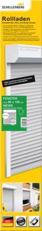 SCHELLENBERG Vorbaurollladen "Set für Fenster und Türen, Mini System für 40 mm Stahlrohrwellen", (Set), PVC Jalousie, in verschiedenen Größen erhältlich, grau