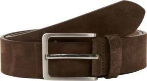 TOM TAILOR Herren TTGEORGE Velourledergürtel mit eckiger Dornschließe, braun, Uni, Gr. 90