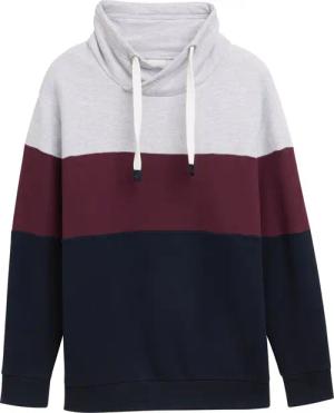 TOM TAILOR Herren Plus Size - Sweatshirt mit Colour Blocking, grau, Colour Blocking, Gr. 3XL