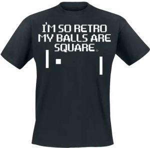 Goodie Two Sleeves T-Shirt - I'm So Retro My Balls Are Square - M bis 3XL - für Männer - Größe M - schwarz