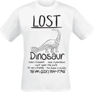 Goodie Two Sleeves T-Shirt - Lost Dinosaur - M bis 3XL - für Männer - Größe XXL - weiß