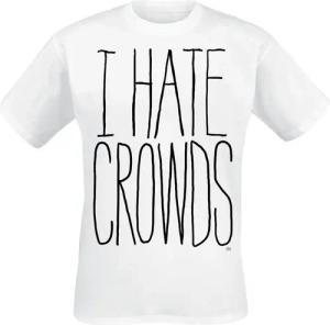 Goodie Two Sleeves T-Shirt - I Hate Crowds - M bis XXL - für Männer - Größe XL - weiß