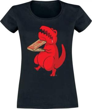 Goodie Two Sleeves T-Shirt - Hungry Rex - S bis XXL - für Damen - Größe XXL - schwarz