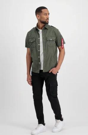 Alpha Industries T-Shirt "Alpha Industries Men - Shirts Basic Shirt Slim S"