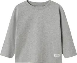 name it Langarmshirt Nmmvimpel Grey Melange