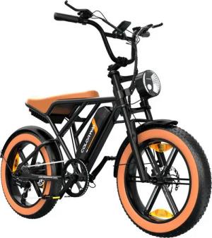 COLORWAY E-Bike Mountainbike 20*4,0 Zoll Elektrofahrrad 48V15Ah Akku Snowbike max bis zu 100km, 7 Gang shimano Schaltwerk, Kettenschaltung, 250W Heckmotor, 720 Wh, Pedelec, E-Mountainbike, EMTB off road für Erwachsener