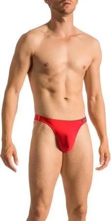 Olaf Benz Herren Sunstring rot Mikrofaser unifarben