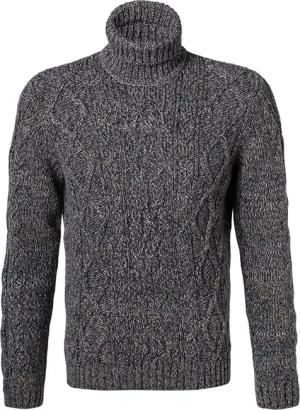 RAGMAN Herren Rollkragenpullover blau unifarben