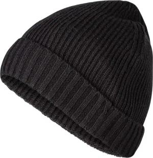 JOOP! Herren Strickmütze schwarz Woll-Stoff