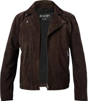 JOOP! Herren Lederjacke braun unifarben