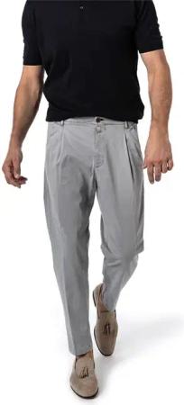 JOOP! Herren Bundfaltenhose grau