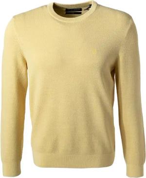 Marc O'Polo Herren Pullover gelb unifarben