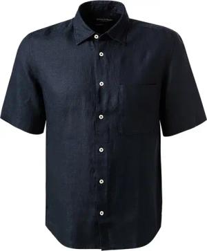 Marc O'Polo Herren Kurzarmhemd blau