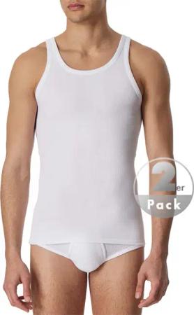 Schiesser Herren Tanktops weiß Reine Baumwolle