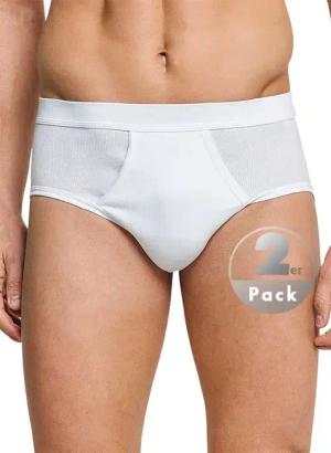 Schiesser Herren Sportslips weiß