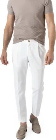 JOOP! Herren Bundfaltenhose weiß