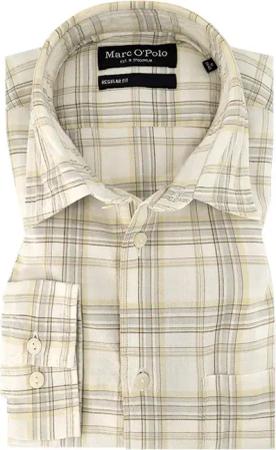 Marc O'Polo Herren Hemd beige kariert