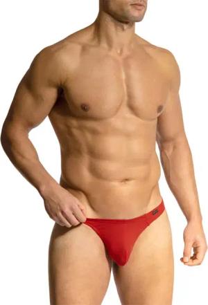 Olaf Benz Herren Ministring rot Mikrofaser/Funktion unifarben