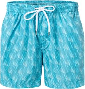 BOGGI MILANO Herren Badeshorts blau Gemustert