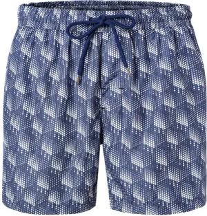 BOGGI MILANO Herren Badeshorts blau Gemustert