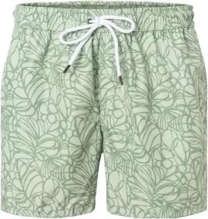 BOGGI MILANO Herren Badeshorts grün Gemustert